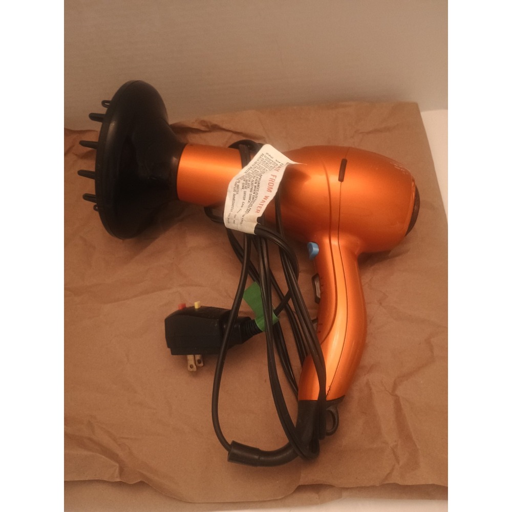 Conair Metallic Orange Infinity Pro Hair Dryer With Removable Defuser